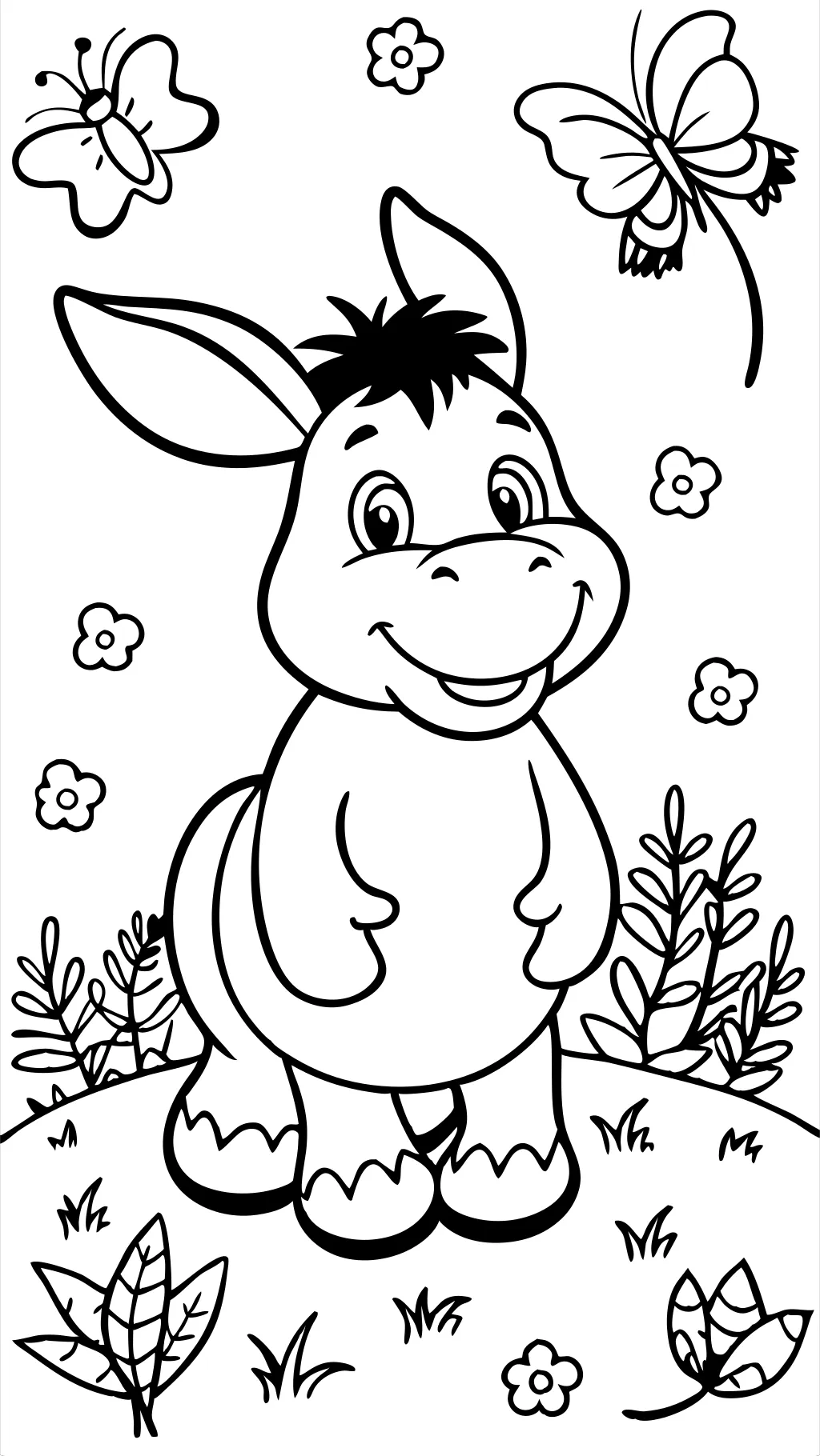 páginas para colorear eeyore